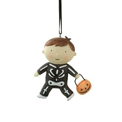 Trick or Treater Skeleton Boy Halloween Ornament