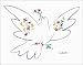 Pablo Picasso Dove Of Peace - Blue Poster Art Huge - 22" x 28"