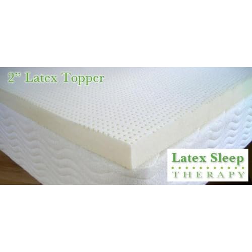 ** KING Talalay Latex Mattress Pad Topper All Sizes & Densities (Soft 55K Density 2' Thick