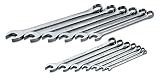 SK 86118 Superkrome 13 Piece 6 Point 1/4-Inch to 1-Inch Standard Long Pattern Combination Wrench Set