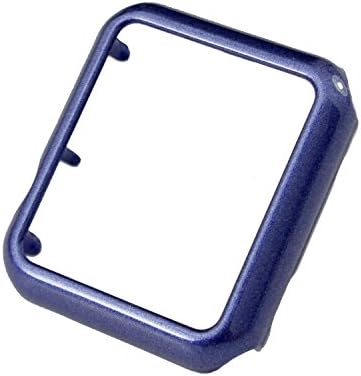 Moretek Hard PC Build Watch Protector Cover Case for Apple Iwatch (38mm Dark Blue Tpu)