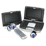 Remanufactured G2G TDB2708 Portable DVD Entertainment System with Dual 7" LCD Screens