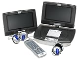 Remanufactured G2G TDB2708 Portable DVD Entertainment System with Dual 7 LCD Screens