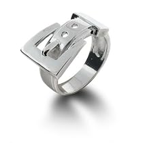 Sterling Silver Belt Buckle Ring