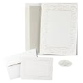 Swirling Hearts Wedding Invitation and Response Card Kit - Pearl/White