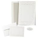 Swirling Hearts Wedding Invitation and Response Card Kit - Pearl/White