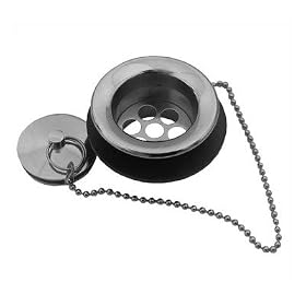 Buy 1.5 Grid Drain with Chain Stopper Finish: Polished Chrome by Whitehaus Collection now!