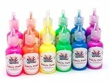 Color Splash ! Fluorescent Fabric Paint ( Pack of 12 ) - B000GPNKU6