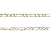 ITALY 14K GOLD CHAINS REGULAR - FIGARO 180 - Width: 7.0mm - Length: 22