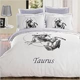 Taurus by Arya Zodiac Horoscope Collection - Duvet Cover Bed in Bag - Full  ....