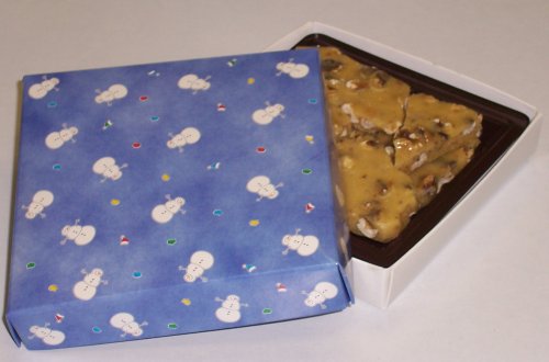 Scott's Cakes 1 2 lb. Walnut Brittle in a Snowman Box by Scott's Cakes