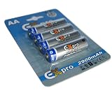 Ex-Pro� Power Plus+ Ultra High Capacity AA rechargeable 2900mAh Batteries - Pack of 4 - specifically for Digital Cameras :- Acer, Canon, Casio Exilim, Fuji Finepix, HP, Kodak Easyshare, Nikon Coolpix, Olympus, Panasonic Lumix, Pentax Optio, Samsung Digimax, Sony Cyber-shot, Traveller, Vivtar, & more