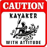 CAUTION: KAYAKER water sport hobby boat sign