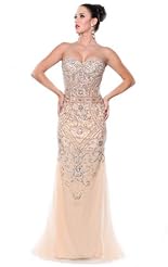 Chiffon/Taffeta/Tulle Beaded Applique Crystals Lace Crystal Evening Dress/Bridesmaid Dress/Prom Dress 