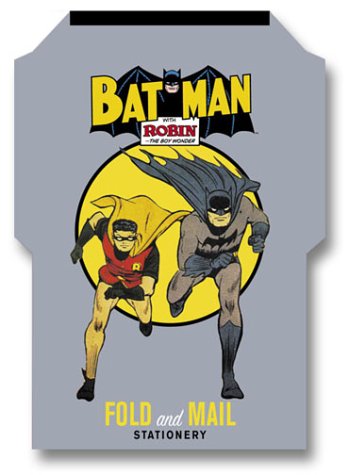  Batman and Robin Fold and Mail Stationery