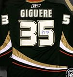 J.S. Giguere Signed Anaheim Ducks Black Reebok Premier Jersey