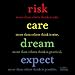 Quotable Risk Care Dream Expect Journal