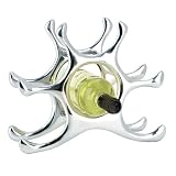 Polished Aluminum Little Legs Wine Rack