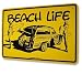 Beach Life Aluminum Street Sign