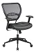 5700 Office Star Air Grid - Mesh Back Task Chair With Leather Seat