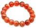 Personal Health Care : 12mm Round Orange Agate Beaded Bracelet