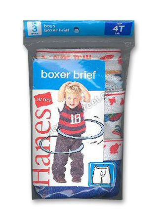 Hanes Toddler Boys Fashion Boxer Brief 3 Pack