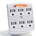 6 Outlet Safety Adapter with Nightlight