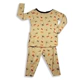 B.T. Kids - Toddler Boys Long Sleeve Ant Pajamas,Tan, Multi