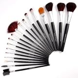 Kit 18 pinceaux de maquillage en trousse fonc. divers ombre fard