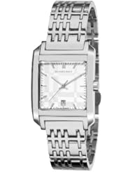 Burberry Womens BU1572 Nova Checked Stainless Steel Bracelet Watch