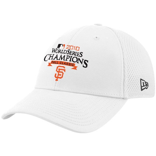New Era San Francisco Giants 2010 World Series Champions White Neo Structured Mesh Back Flex Hat (Medium/Large)