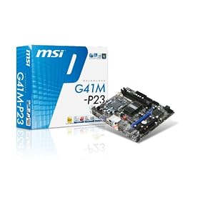 MSI LGA 775 Intel G41 1 PCIEx16 1 PCIEx1 1 PCI Micro-ATX Motherboard G41M-P23 by 