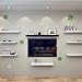 WELLAND Houston Floating Wall Shelf Display Floating Shelf (36-Inch, White)