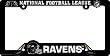 Baltimore Ravens License Plate Frame Two Pack Set