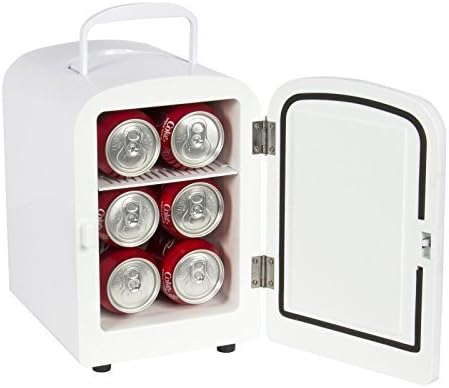 Portable Mini Fridge Cooler and Warmer Auto Car Boat Home Office AC &amp; DC White by AUEY
