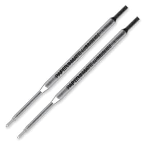 Paper Mate PhD and Ultra Fine Tip Black Lubriglide Ink Pen Refills, Pack of 2 (4332431PP)