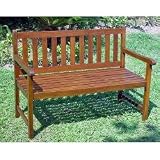 Outdoor Living : Acacia 4 Foot Bench (Stained Acacia) (35.25'H x 48.25'W x 24.5'D)