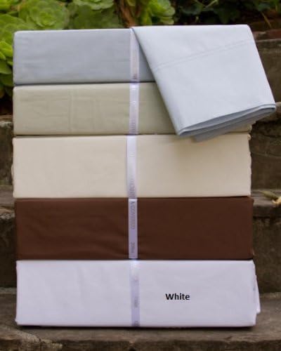 Super Low Profile King Size Fitted Sheet For 6" - 9" Mattress - White