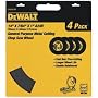 DEWALT DW8001B4 Heavy Duty 4 Pack 14-Inch X 7/64-Inch X 1-Inch General Purpose Chop Saw Wheel
