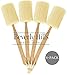 Loofah Back and Body Scrubber - 4 Pack - Natural Loofah Back Brush with Genuine Wooden Handle - Exfoliating Body Brush for Men and Women - Softens, Smooths and Renews Skin from Head to Toe