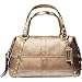 AUTHENTIC COACH SIGNATURE STRIPE STUD LUREX SATCHEL 12910 (Lurex/Gold)