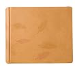 Foglia Italian Leather Photo Album, Wedding Album, Scrapbook, Impressed Leaves, Gift Boxed, 8x6"