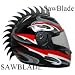 Motorcycle Dirtbike ATV Snowmobile Helmets Helmet Warhawks Mohawks Mohawk (Helmet not Included) saw