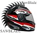 Motorcycle Helmet Warhawks Mohawks Mohawk