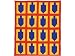 ArtisanStreet's Chanukah Brights Dreidel Comforter. Features Dreidel Shapes In Royal Blue On A Golden Yellow Background With Bright Red Borders. Comforter Is Made From 100% Cotton Fabrics With Hand Tufting & Finishing. Measures 42 X 46 Inches.