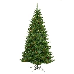 8.5' Pre-Lit Slim Imperial Pine Christmas Tree - Multi Color Lights