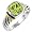 CZ Lemon Citrine Silver Ring