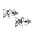 Sterling Silver Butterfly Stud Earrings