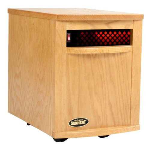The Original SUNHEAT Electronic Infrared Zone Heater, Golden Oak On Sale