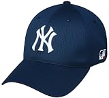 New York Yankees New York Yankees Fitted Cap (Medium/Large 6 7/8 - 7 1/4) MLB Officially Licensed Major League Proflex Mesh/Jersey Replica Baseball Hat
